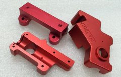 custom cnc prototyping work color anodizing machined aluminum parts